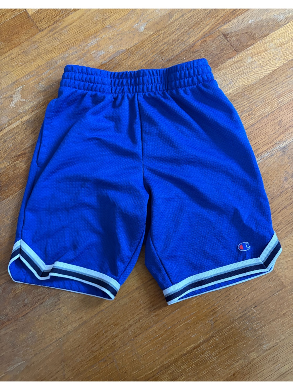 Boys Champion workout shorts, blue color size 7/8